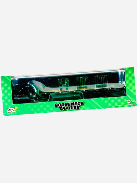Greenlight Gooseneck Trailer in Black W/ Red & White Conspicuity Stripes Chase