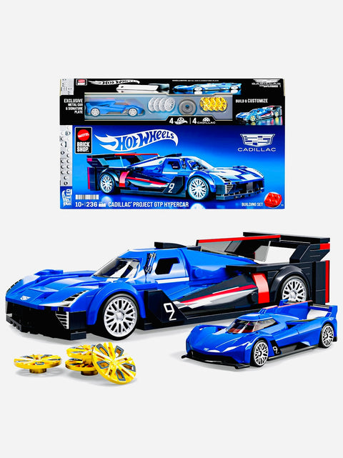 Mattel Brick Shop Hot Wheels Cadillac Project GTP Hypercar Building Set