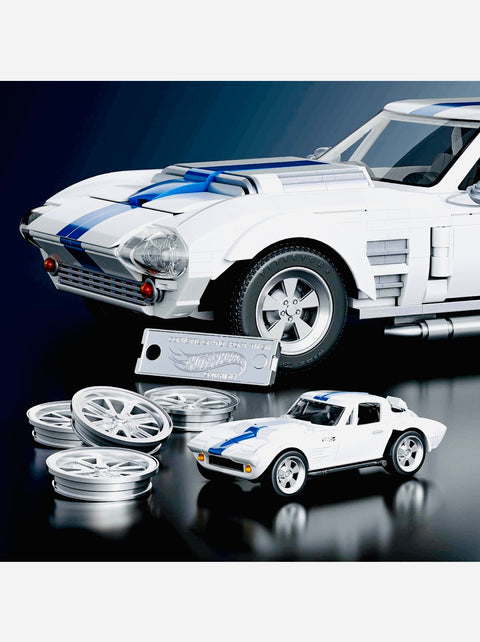 Mattel Brick Shop Hot Wheels Corvette Grand Sport Building Set