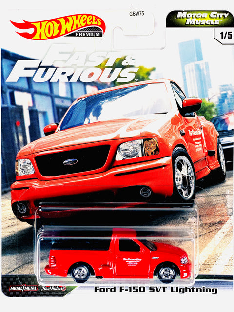 Hot Wheels 2020 Fast & Furious Motor City Muscle Ford F-150 SVT Lightning - Damaged Card