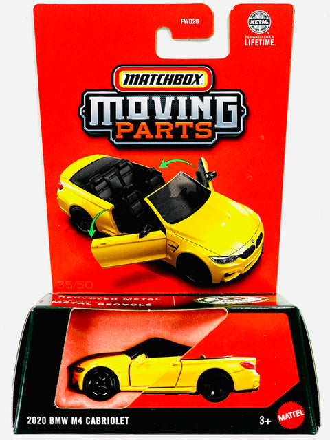 Matchbox 2025 Moving Parts Case F 2020 BMW M4 Cabriolet - Damaged Card