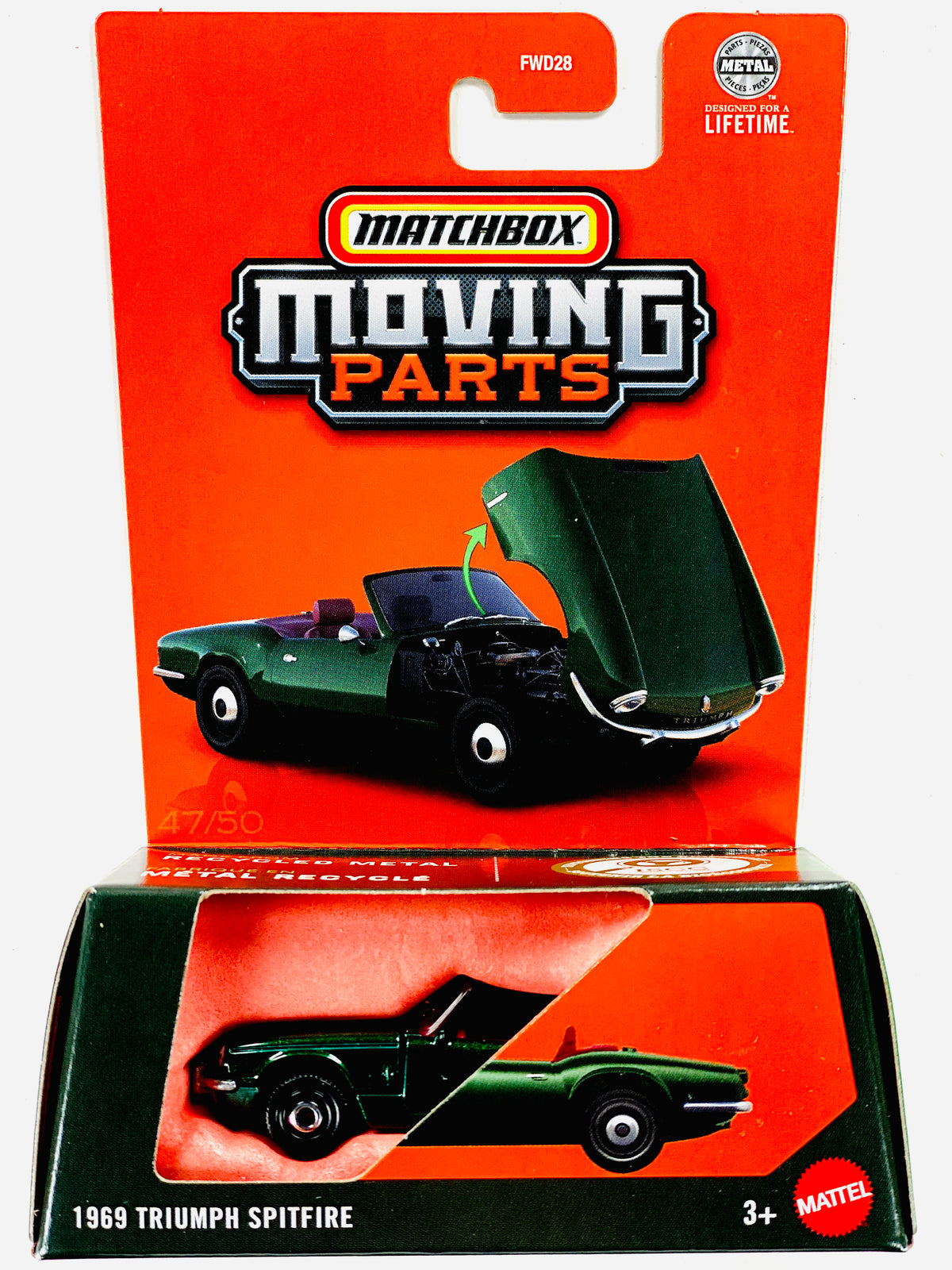 Voiture Circuit Matchbox Powertrack Triumph TR7 - Occasion - Jouet Vintage