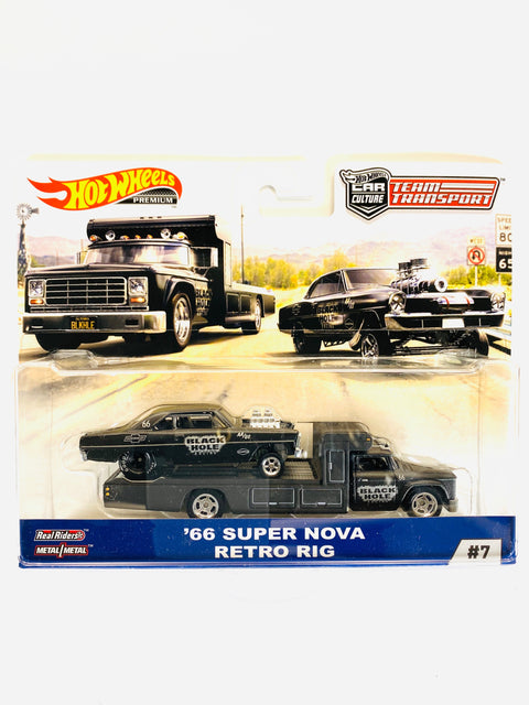 Hot Wheels Team Transport Case C ‘66 Super Nova Retro Rig - Damaged Card/Blister