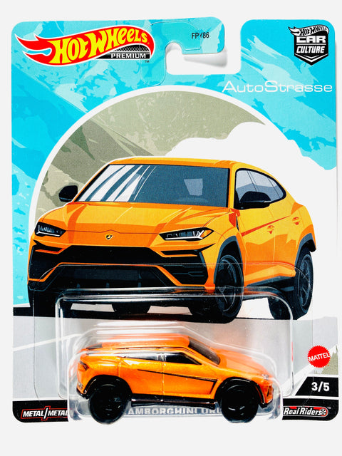 Hot Wheels 2022 Car Culture Auto Strasse Lamborghini Urus - Damaged Card