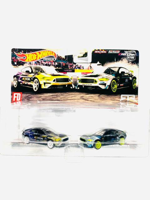 Hot Wheels 2022 Target Exclusive 2 Pack '21 & '20 Ford Mustang RTR Spec 5 - Damaged Card