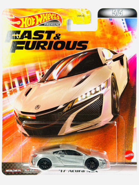 Hot Wheels 2022 Retro Entertainment Case L Fast & Furious '17 Acura NSX - Damaged Card/Blister