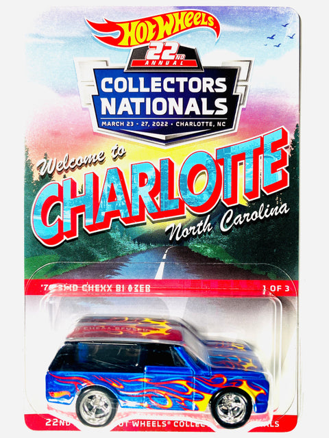 Hot Wheels 2022 22nd Collectors Nationals Convention Charlotte, NC '70 2WD Chevy Blazer