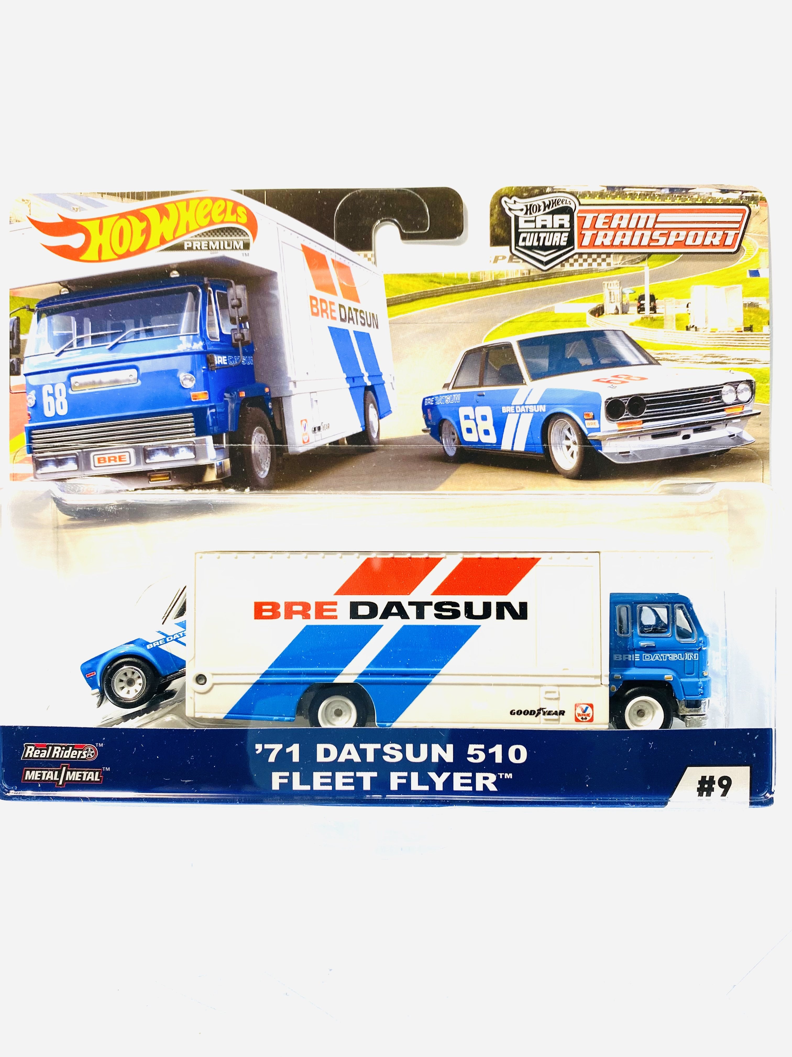 '71 BRE DATSUN 510 & FLEET FLYER セット Amazon.com: Hot Wheels Car Culture Team Transport '71 Datsun