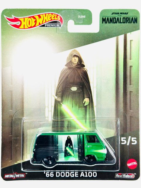Hot Wheels 2023 Pop Culture Star Wars The Mandalorian Case T Luke Skywalker '66 Dodge A100 - Damaged Card/Blister