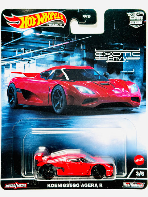Hot Wheels 2022 Car Culture Exotic Envy Koenigsegg Agera R - Damaged Card/Blister