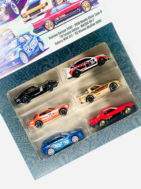 Hot Wheels 2022 Japanese Import Themed JDM II Multipack 6 Cars