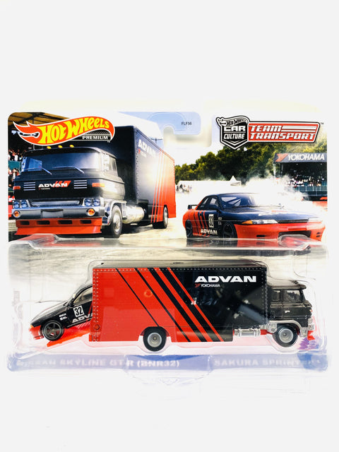 Hot Wheels 2021 Team Transport Case K Advan Nissan Skyline GT-R Sakura Sprinter #27