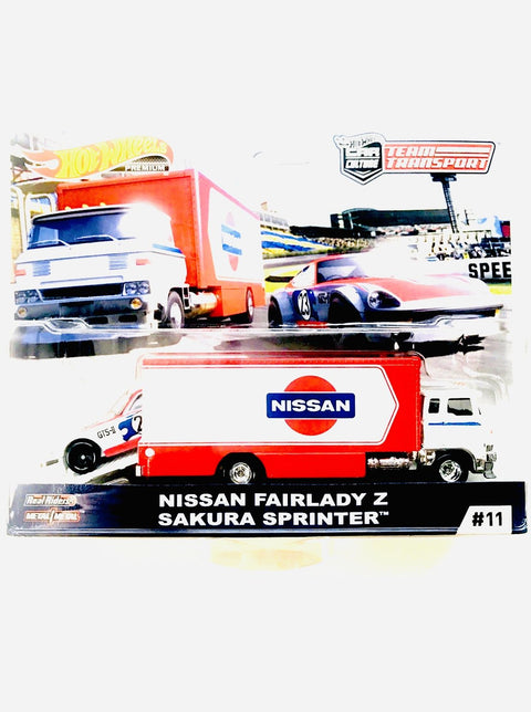 Hot Wheels 2020 Team Transport Case F Nissan Fairlady Z Sakura Sprinter #11 - Damaged Card