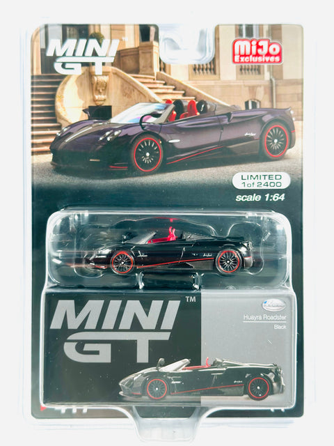 Mini Gt Mijo Exclusives Pagani Huayra Roadster Black #417 - Damaged Blister