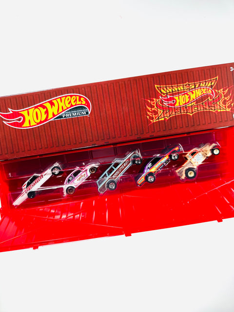 Hot Wheels 2022 Car Culture Drag Strip Demons Container Bundle (Set of 5 Cars) - Damaged Box
