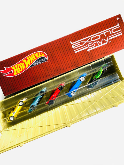 Hot Wheels 2022 Car Culture Exotic Envy Container Bundle (Set of 5 Cars) - Open Box