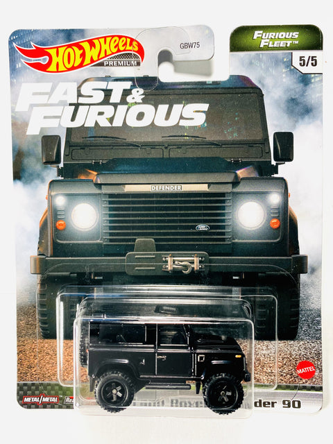 Hot Wheels 2021 Fast & Furious Furious Fleet Land Rover Defender 90 - Damaged Card