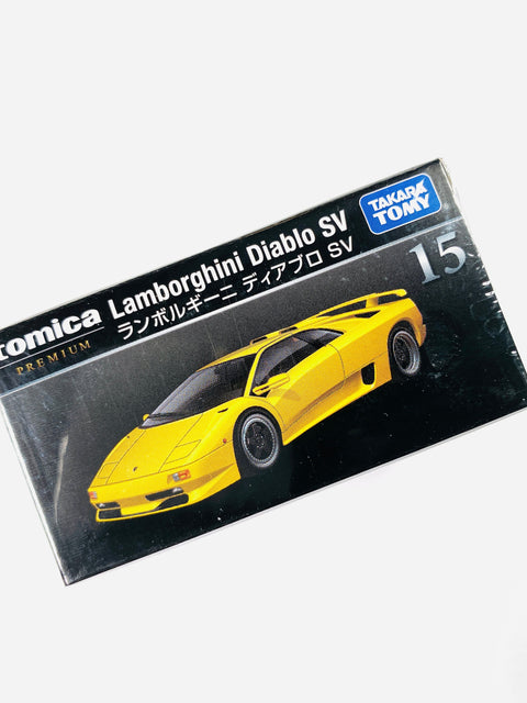Tomica Premium Lamborghini Diablo SV Yellow #15