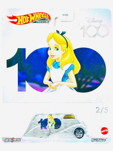 Hot Wheels 2023 Pop Culture 100th Disney Anniversary Case S Alice in Wonderland Deco Delivery