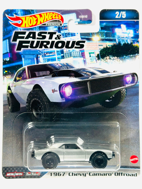 Hot Wheels 2023 Fast & Furious Case A 1967 Chevy Camaro Offroad - Damaged Card