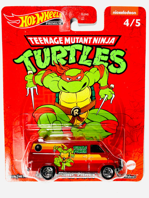 Hot Wheels 2022 Pop Culture Case N Teenage Mutant Ninja Turtles TMNT Raphael Custom GMC Panel Van