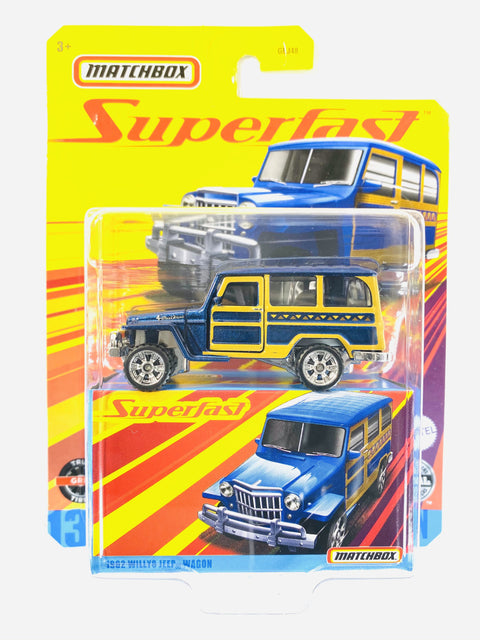 MATCHBOX 2020 SUPERFAST F CASE 1962 WILLY'S JEEP WAGON - Damaged Card
