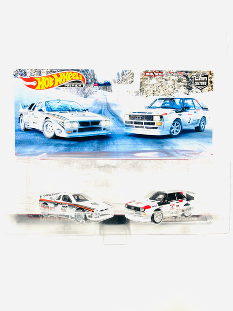 Hot Wheels 2022 Target Exclusive 2 Pack Lancia Rally 037 & Audi Sport Quattro - Damaged Card