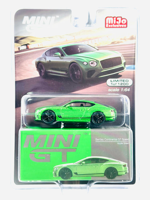 Mini GT Mijo Exclusives Bentley Continental GT Speed Apple Green #473