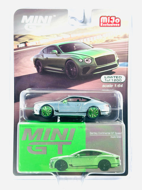 Mini GT Mijo Exclusives Bentley Continental GT Speed Apple Green #473 Chase