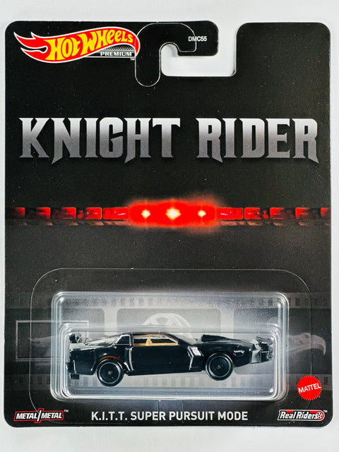 Hot Wheels 2022 Retro Entertainment Case M Knight Rider Kitt Super Pursuit Mode