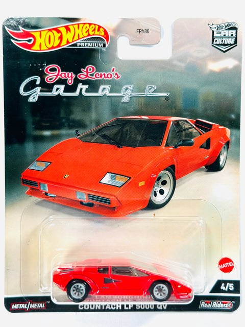 Hot Wheels 2022 Car Culture Jay Leno's Garage Lamborghini Countach LP 5000 QV