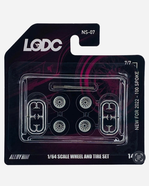 LODC Series 2 Alloy 100 Spoke Rims Wheels & Tire Set W/ Axles NS-07 (7/7)