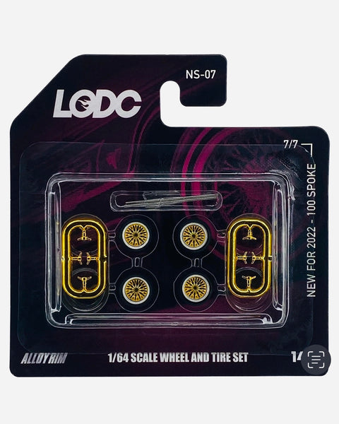 LODC Series 2 Alloy 100 Spoke Rims Wheels & Tire Set W/ Axles NS-07 (7/7)