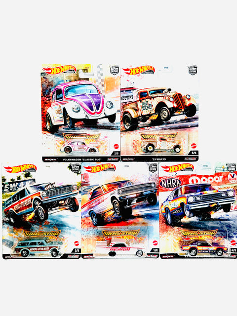 Hot Wheels 2022 Car Culture Drag Strip (Set of 5 Cars)