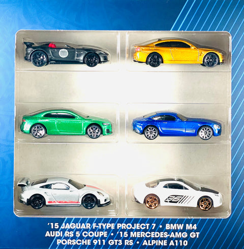 Hot Wheels 2022 European Themed Multipack 6 Cars - Damaged Box
